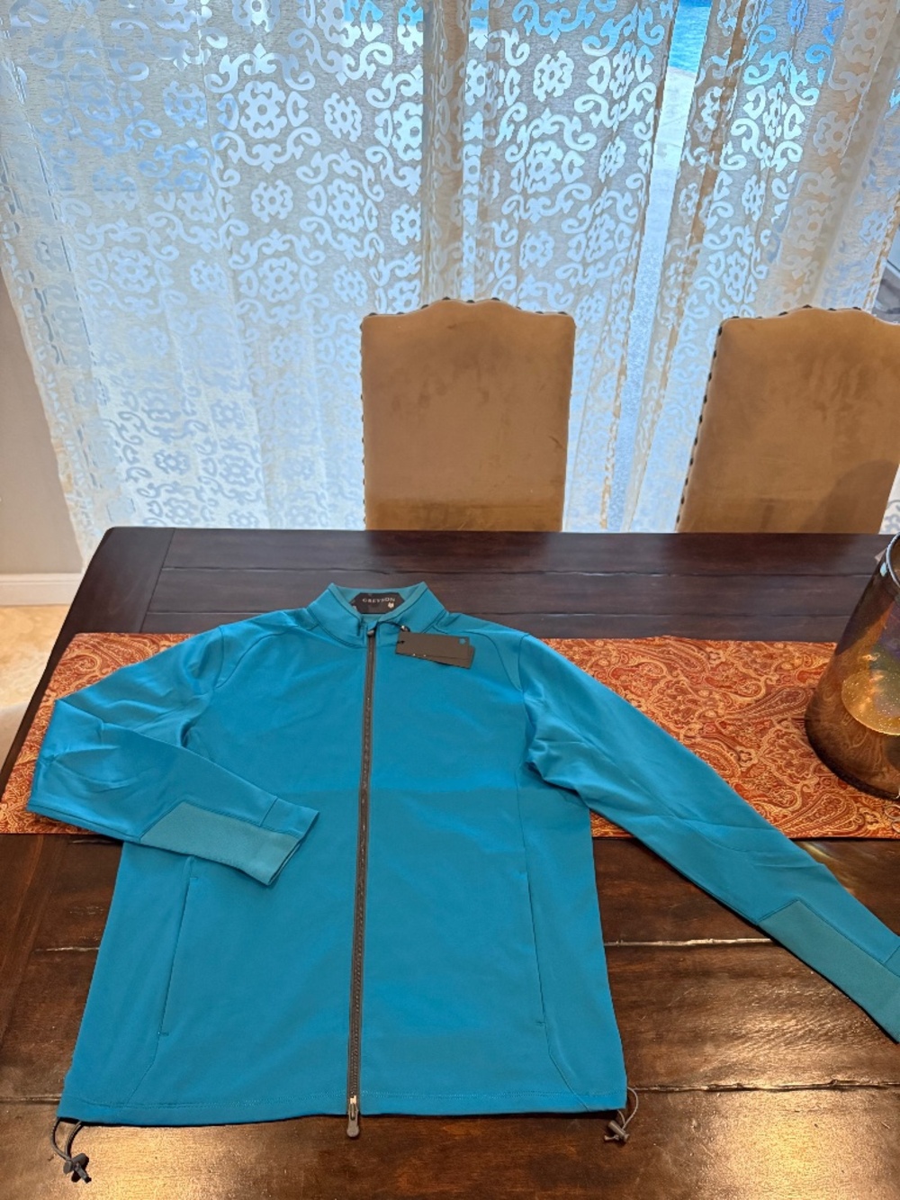 Greyson Men's Large Salamander Sequoia Full Zip Jacket MSRP $220